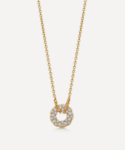 Astley Clarke 14ct Gold Plated Vermeil Silver Asteri Diamond Pendant Necklace