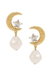 Jennifer Behr Lune Pearl Earrings In Pearl