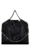 Stella Mccartney Faux Python Falabella Small Tote In Black