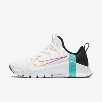 Nike Free Metcon 3 Women's Training Shoes In White,flash Crimson,hyper Jade,hyper Violet