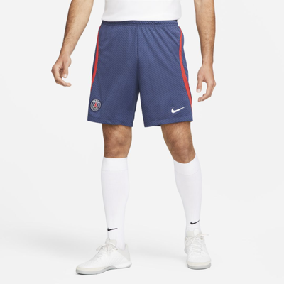 Nike Navy Paris Saint-germain Strike Performance Shorts In Blue