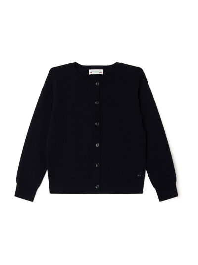 Bonpoint Kids Cardigan For Girls In Blu