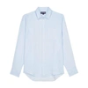 Vilebrequin Linen Solid Classic Fit Shirt In Sky_blue