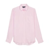 Vilebrequin Caroubis Solid Shirt In Linen In Ballet_shoe