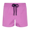 Vilebrequin Men's Unis Stretch-solid Swim Trunks In Pink Dahlia