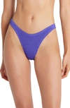 Bound By Bond-eye The Scene Rib Bikini Bottoms In Acid Purple