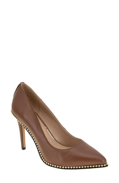 Bcbgeneration Holli Pointed Toe Pump In Cocoa Leather