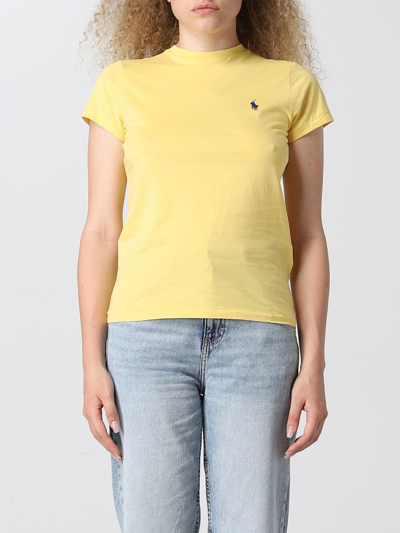 Polo Ralph Lauren Polo Pony Cotton T-shirt In Sunfish Yellow