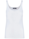 Dolce & Gabbana Racer Back Vest Top In Weiss