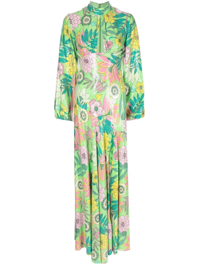 Alice Mccall All That Glitters Maxi Dress In Green | ModeSens