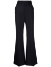 Chloé Low-waisted Tailored Trousers In Blue
