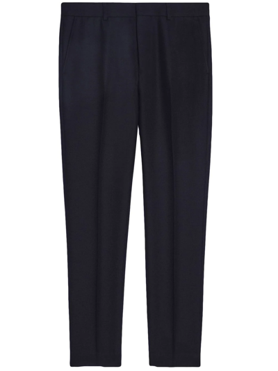 Ami Alexandre Mattiussi Tailored Wool Trousers With Pockets And Loops In Black