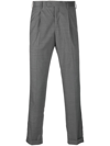 Pt Torino Tapered-leg Tailored Trousers In Grau