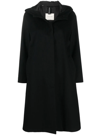 Mackintosh Innes Storm System Hooded Coat In Black
