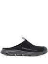 Salomon Rx Slide 3.0 Suede-trimmed Mesh Slip-on Sneakers In Schwarz