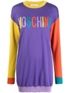 MOSCHINO LOGO-INTARSIA JUMPER DRESS