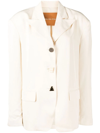 Rejina Pyo Sloane Single-breasted Blazer In Weiss