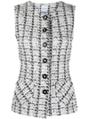 ST JOHN TWEED KNIT VEST