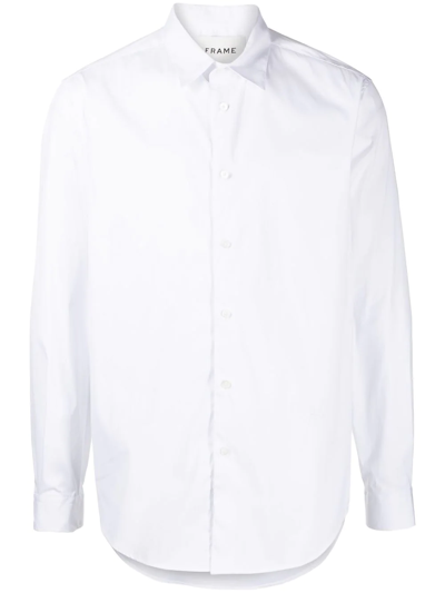 Frame Long-sleeved Shirt In White