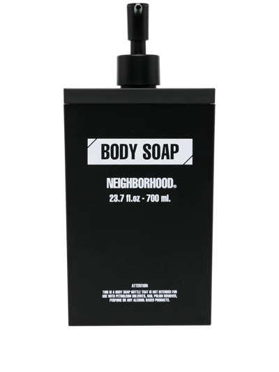 Neighborhood Logo-print Bodysoap Dispenser In Schwarz