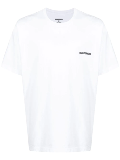 Neighborhood Logo-print Detail T-shirt In White
