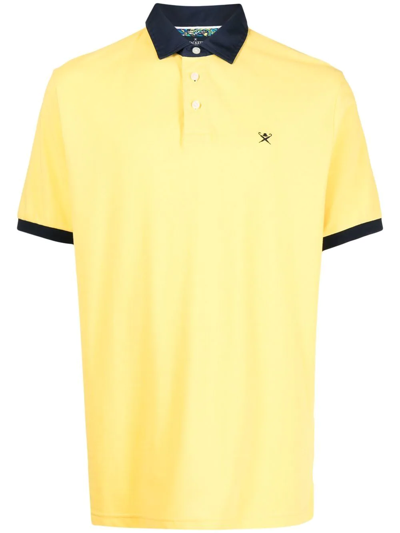 Hackett Short-sleeve Polo Shirt In Yellow
