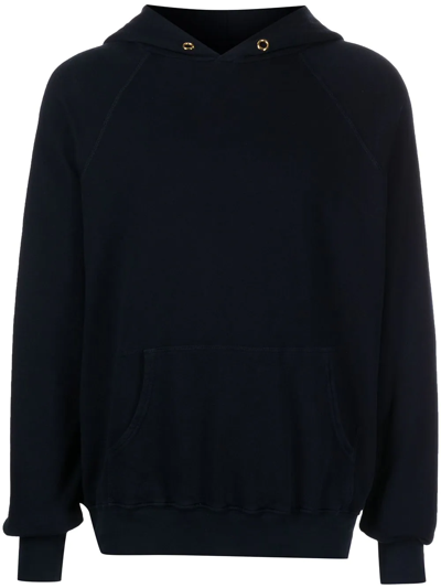 Les Tien Long-sleeved Cotton Hoodie In Blau