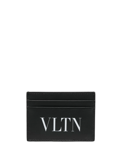 Valentino Garavani Vltn Logo Cardholder In Black