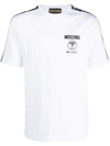 Moschino Logo-tape Short-sleeve T-shirt In Weiss
