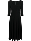 Norma Kamali Jersey Dress In Schwarz