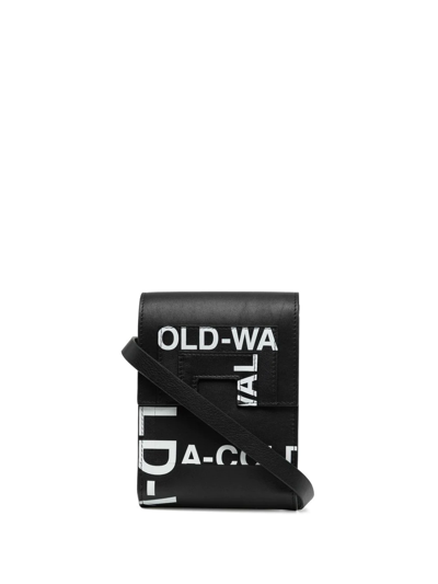 A-cold-wall* Typographic Cross-body Bag In Schwarz