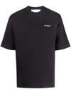 Off-white Crew Neck Windy Arrow T-shirt With Back Print In Black