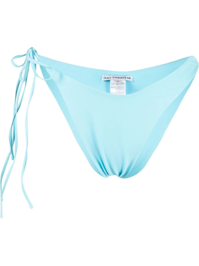 Sian Swimwear Elisa Side-tie Bikini Bottoms In Blau