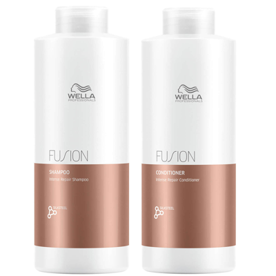 Wella Professionals Fusion Repair Shampoo And Conditioner Super Size Regime Bundle