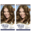 CLAIROL NICE' N EASY CRÈME NATURAL LOOKING OIL INFUSED PERMANENT HAIR DYE DUO (VARIOUS SHADES) - 6 LIGHT BRO