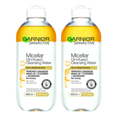 Garnier 水油混合胶束洁肤水 2 X 400ml