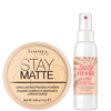 RIMMEL STAY MATTE PRESSED POWDER AND SETTING SPRAY BUNDLE