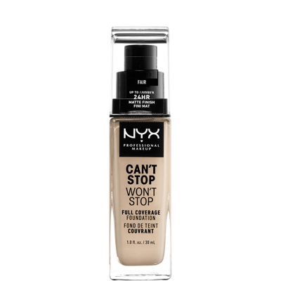 Nyx Professional Makeup Can't Stop Won't Stop 24 Hour Foundation (various Shades) - Fair