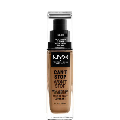Nyx Professional Makeup Can't Stop Won't Stop 24 Hour Foundation (various Shades) - Golden