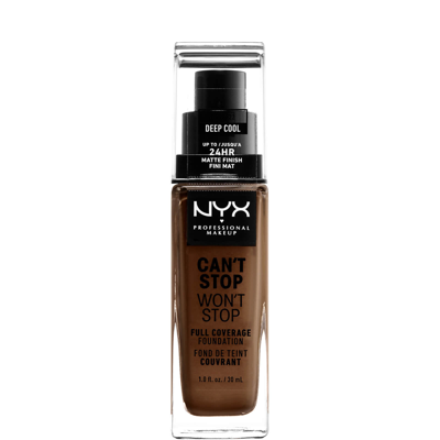 Nyx Professional Makeup Can't Stop Won't Stop 24 Hour Foundation (various Shades) - Deep Cool