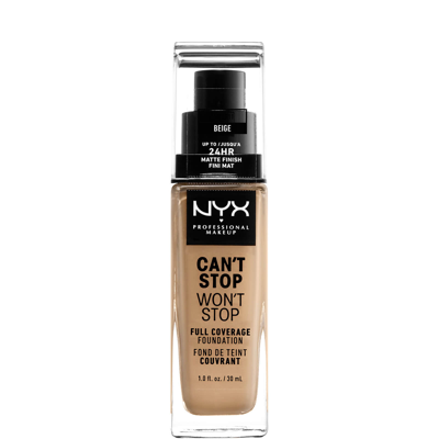 Nyx Professional Makeup Can't Stop Won't Stop 24 Hour Foundation (various Shades) - Beige