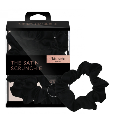 Kitsch Satin Sleep Scrunchies (various Colours) - Black