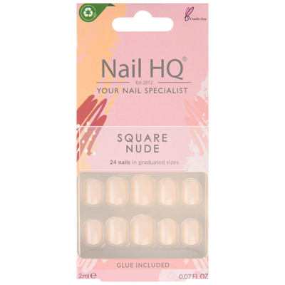 Nail Hq Square Nude Nails (24 Pieces)