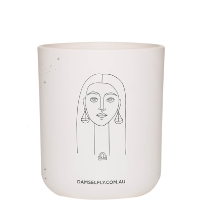 Damselfly Libra Scented Candle - 300g In White