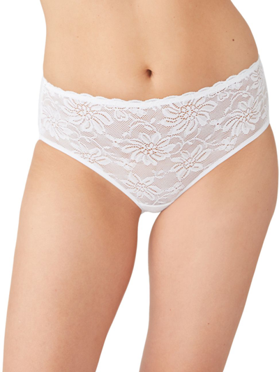 Wacoal Soft Sense Lace Hipster Panties In White