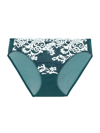 Wacoal Women's Instant Icon Bikini Underwear 843322 In Deep Teal,blue
