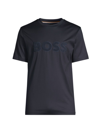 Hugo Boss Tessler Slim Fit Solid T-shirt In Dark Blue
