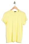 Atm Anthony Thomas Melillo Schoolboy Cotton Crewneck T-shirt In Banana