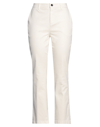 Department Five Department 5 Woman Pants Ivory Size 29 Cotton, Elastane In White