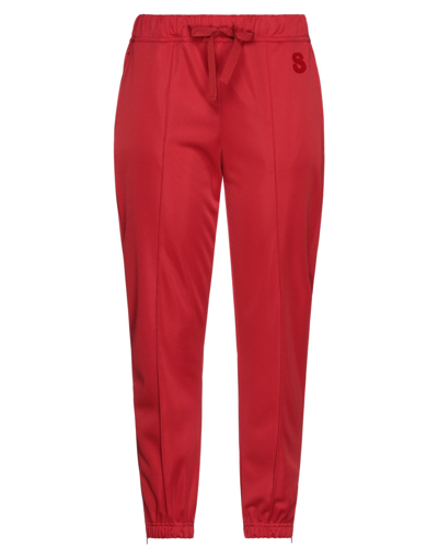 Semicouture Pants In Red